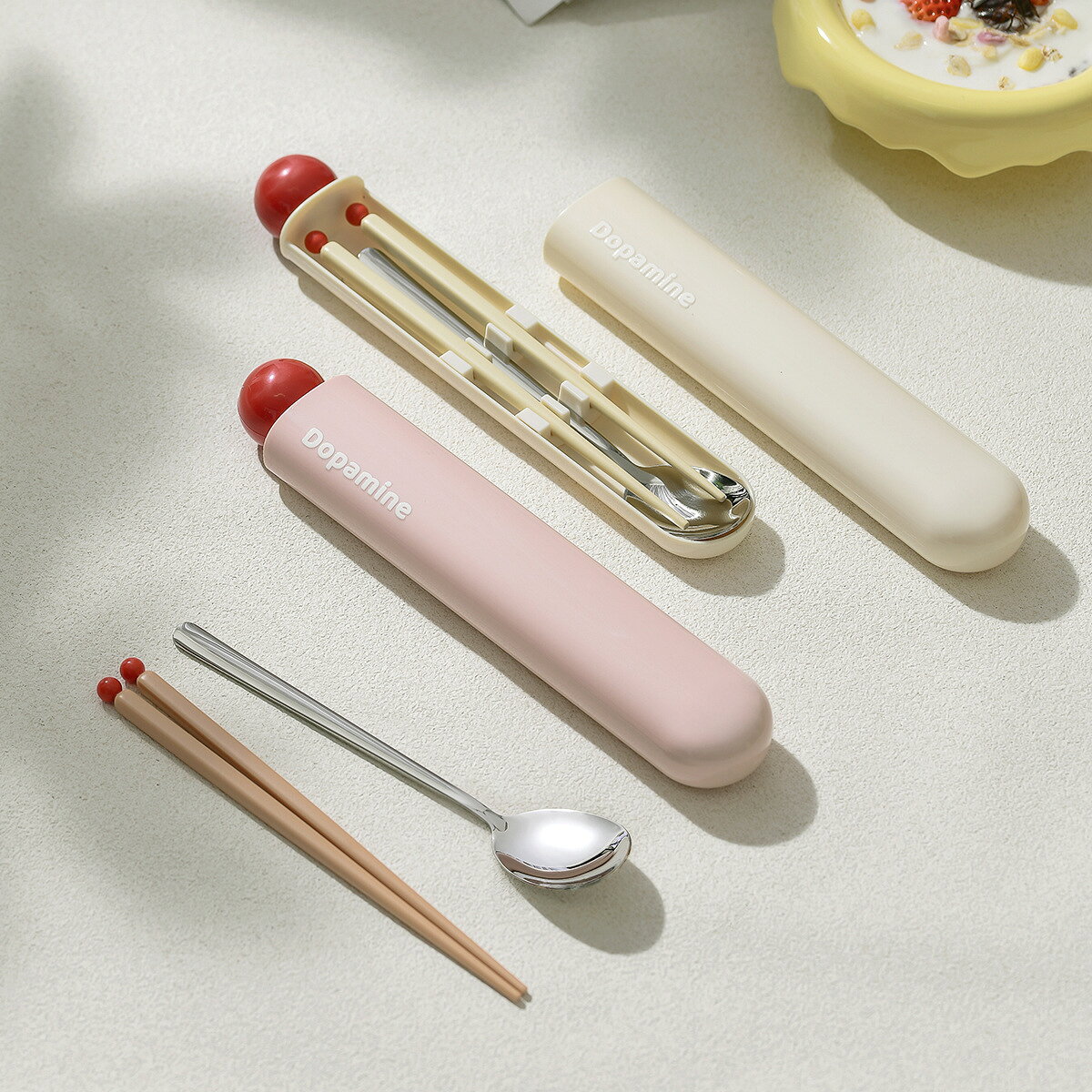 Rakuten - カトラリー 箸 スプーン フォーク 収納ケース 3点セット ステンレス製 弁当用 食器セット 大人 学生用 カトラリー セット キャンプ アウトドア用 コンビセット 携帯便利 通勤 通学 プレゼント
