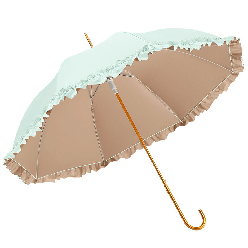 Rakuten - 日傘 uvカット 遮光 長傘 完全遮光 日傘兼用雨傘 レディース 撥水 軽量 かわいい 晴雨兼用 遮熱 丈夫 耐風 母の日のプレゼント バンブー 持ち手