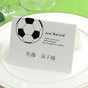 席札 完成品（印刷込）　サッカー　/スポーツ　/結婚式 ペーパーアイテム 名前印刷付