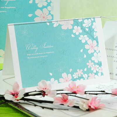 ＼桜挙式／招待状 手作りセット　かのん桜　/結婚式