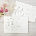 ゲストカード・芳名カード(20枚入り)「Bride and Groom 和装」