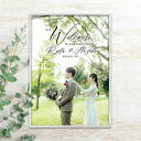 写真入りフォトウエルカムボード 1ショットホワイト(A3サイズ)/ 結婚式 ウエルカムボード