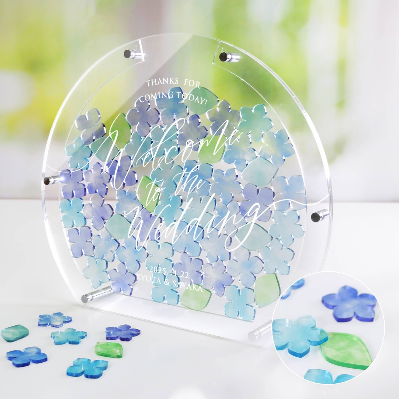 ゲスト参加型 50名 90名 アクリル 結婚証明書 人前式 ウェルカムスペース 結婚式 結婚記念品 ウェディ..
