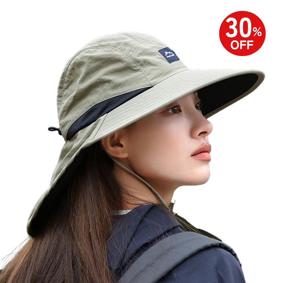 【BF限定30％OFF 2,280円円→1,596円】 日よけ帽子 レディース 顎紐付き uvカット 日焼け防止 つば広帽子 ハット 帽子 日除けキャップ アウトドア帽子 かわいい あご紐 通気性 紐付き メッシュ 遮光 日除け ガーデニング 農作業 登山 釣り 園芸 海 山 キャンプ 畑 仕事