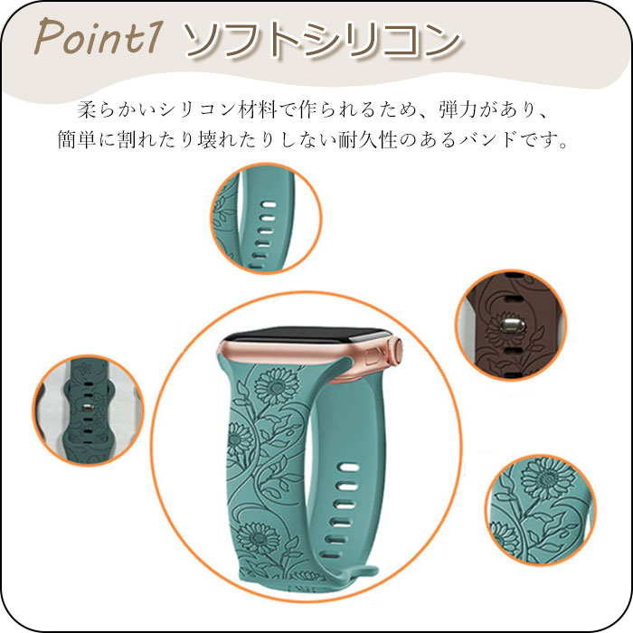 アップル ウォッチ バンド おしゃれ 花柄 A...の紹介画像2
