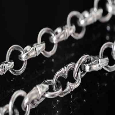 ボーンアレンジ八の字オリジナルシルバーチェーン(幅5.5mm)