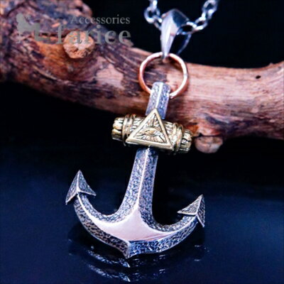 Necklaces, Pendants - 秘密結社フリーメイソン プロビデンスの目 錨 アンカー シルバー925 ペンダント ネックレス