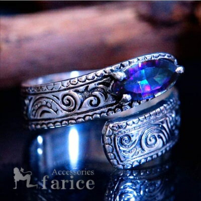 天然石ミスティックトパーズ渦巻きス...