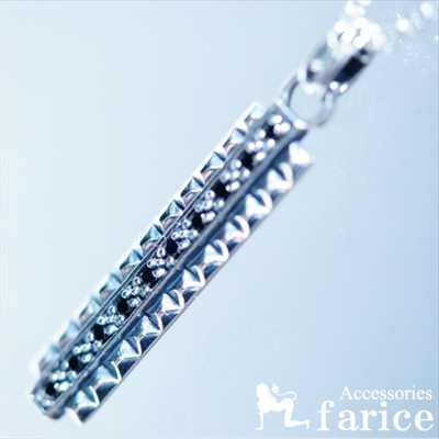 ブラックキュービックジルコニアラインストーン&アラベスク(ツタ模様)バチカン ダブルサイドスタッド鋲..