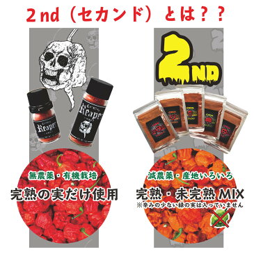 ★数量限定・大収穫祭★【無選別】超激辛一味唐辛子 10g×3種セット【キャロライナリーパー】【トリニダード・スコーピオン・ブッチテイラー】【ブートジョロキア】　ギネス認定世界一辛い唐辛子