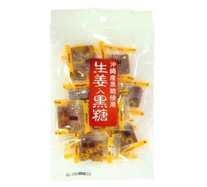「商品案内」 ●沖縄産黒糖を使用した、甘さの中にピリッとした生姜がアクセントになった商品です。 ●一口サイズの黒糖です。 容量　70g 原産国　日本 販売元　大丸本舗