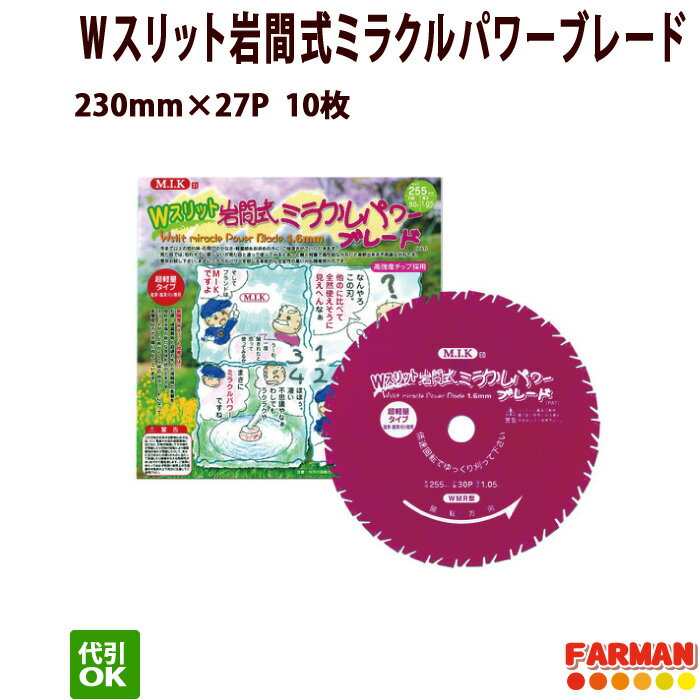 三陽金属｜草刈り機 ＜10枚セット＞飛龍　255mm×40p　替刃 刈払機