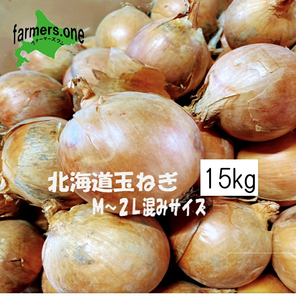 《北海道産》シャッキシャキ！たまねぎ　15kg　M~2L混玉サイズ　農家直送　新鮮　...