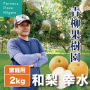 【予約受付中】和梨 幸水 こうすい 良品 家庭用 2kg (4〜5玉) 生産者・青柳果樹園 新潟県産 お中元 送料無料 ギフト 贈り物 贈答品