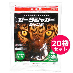 水稲用初・中期一発処理除草剤　ゼータジャガージャンボ　200g×20袋セット　投げ込み用