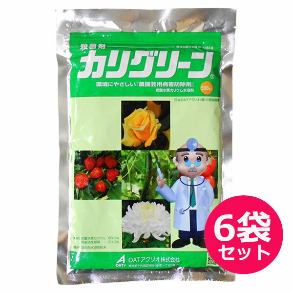 殺菌剤　カリグリーン水溶剤　500g×6袋セット