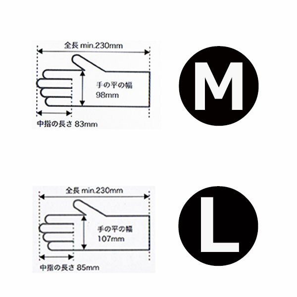 川西工業 2066 ニトリル使いきり手袋 フェ...の紹介画像3