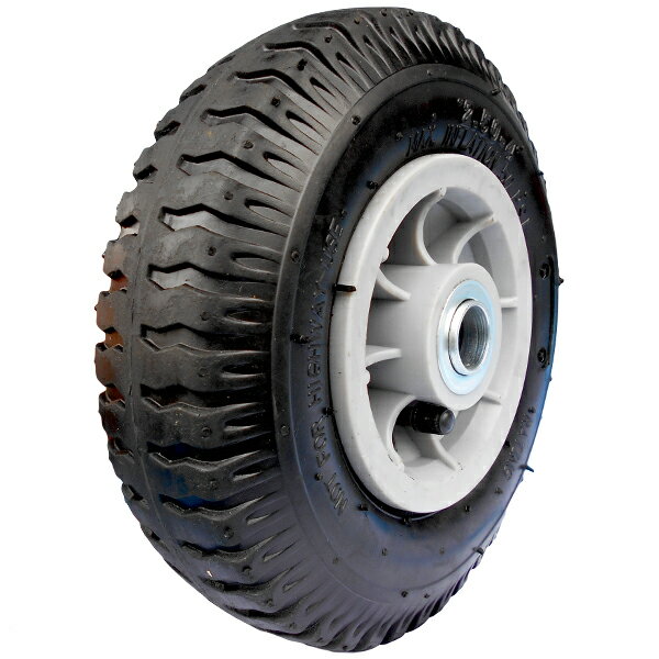 エアータイプ コンテナカー 交換用タイヤ 2.50-4 プラホイール付き P8A