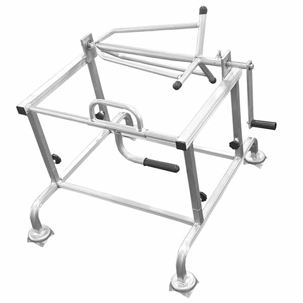 【法人様配送限定・個人宅配送不可】シンセイ　アルミ製　マルチ巻取器　クランクハンドル　約W66cm×H7..