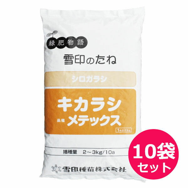 景観　緑肥　シロガラシ　キカラシ/メテックス　菜の花　種　1kg×10袋セット