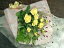 黄色の薔薇の花束(ワレモコウ入り)<送料無料>