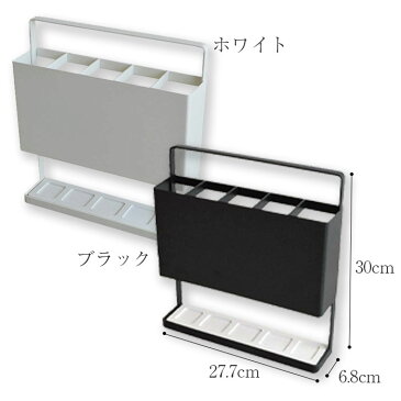 傘立て かさ立て 傘たて 傘 傘立 スリム スリムタイプ スチール製 珪藻土 吸水 乾く 長傘 収納 5本 玄関 エントランス ホワイト ブラック 白 黒 シンプル モノクロ コンパクト カサ立て かさたて アンブレラスタンド アンブレラホルダー レインラック 送料無料