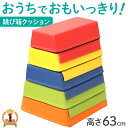 【2人に1人当選★抽選で100%ポイントバック！4/1限定】 跳び箱 子供 とび箱 飛び箱 とびばこ クッション マット ソフト跳び箱 家庭 年少 年中 年長 幼児 園児 低学年 子供用 こども用 小学校 体育 体操 スポーツマット 家庭用 プレイクッション 送料無料 その1