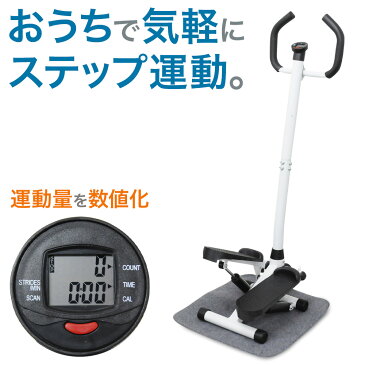 【当店通常価格6480円⇒5800円☆9/11 1:59迄】 ステッパー ダイエット ハンドル 付き ツイストステッパー 筋トレ 有酸素運動 ダイエット 脚力 室内 屋内 自宅 トレーニング 筋力 体力 運動 鍛える 足 筋肉 踏むだけ 簡単 ながら運動 ウォーキング 昇降運動 運動 送料無料