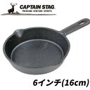 スキレット 軽い 16cm 6インチ オーブン オーブン対応 UG-3027 アウトドア 鉄製 鋳鉄 料理 コンロ 鉄鍋 鉄なべ グランピング 野外料理 キャン...
