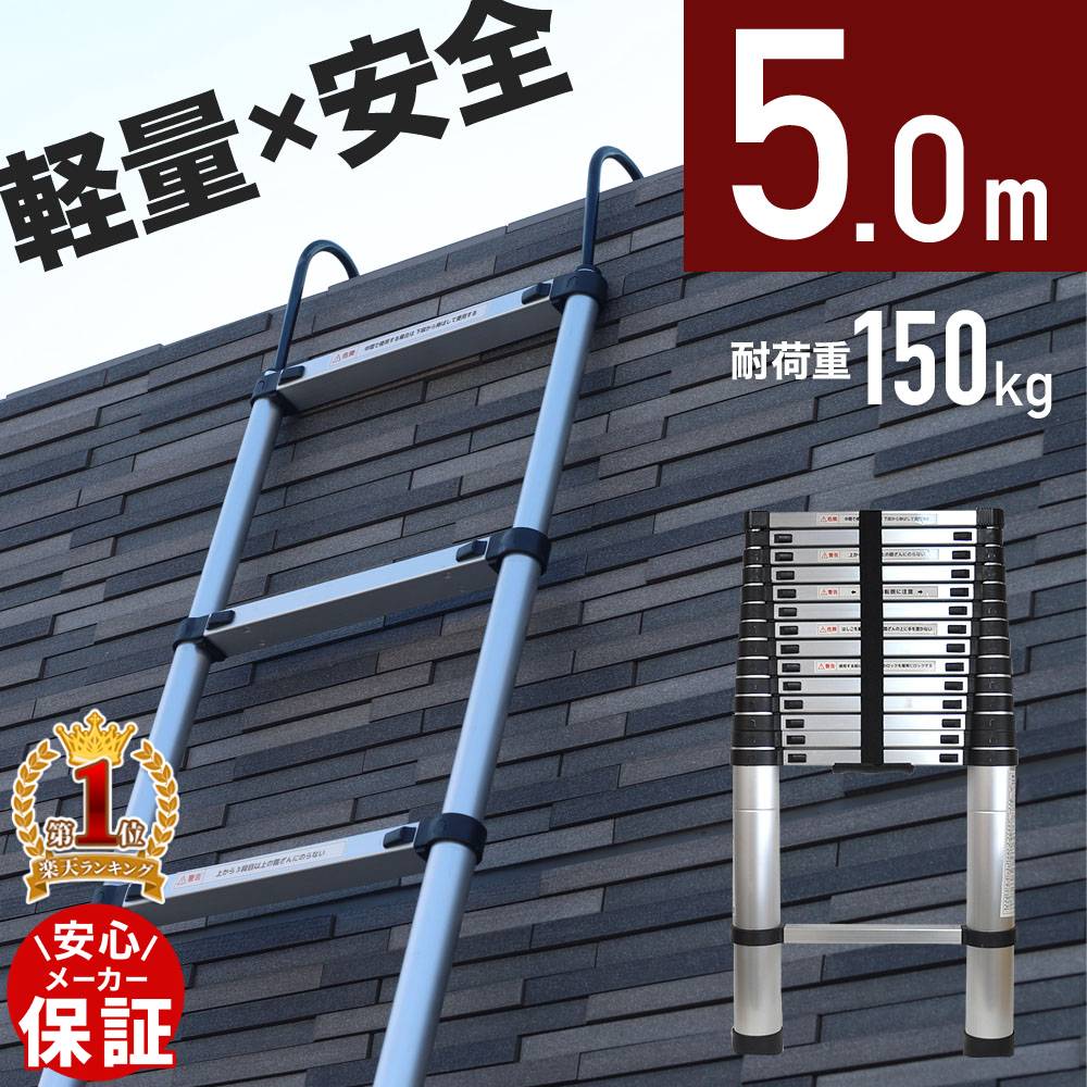 【法人様限定】 大建 はしご 手すり付アルミ製ロフトタラップ [CQ0408-2] 8尺(2400mm) 重さ11.0kg 使用可能高さ2407-2651 踏板段数11 メーカー直送