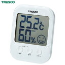 TRUSCO TDTM-001 熱中症・インフルエンザ危険度お知らせ付デジタル温湿度計 TDTM001 温湿度計 熱中症対策グッズ 熱中症 対策 熱中症対策 温...