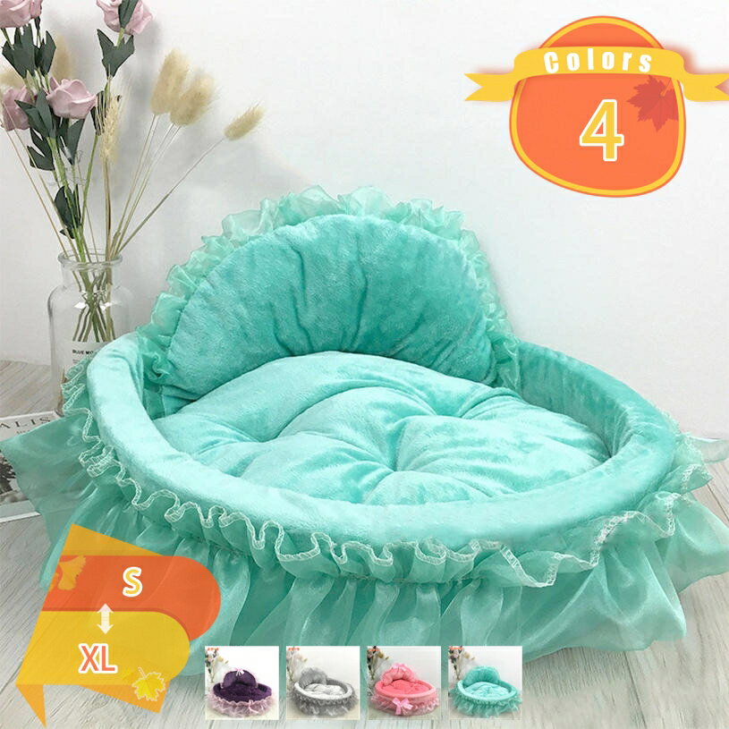 300円OFFクーポン お姫様風ベッド Sサイズ クッション ペット用ベッド キャットベッド 猫用品 ベッド ..