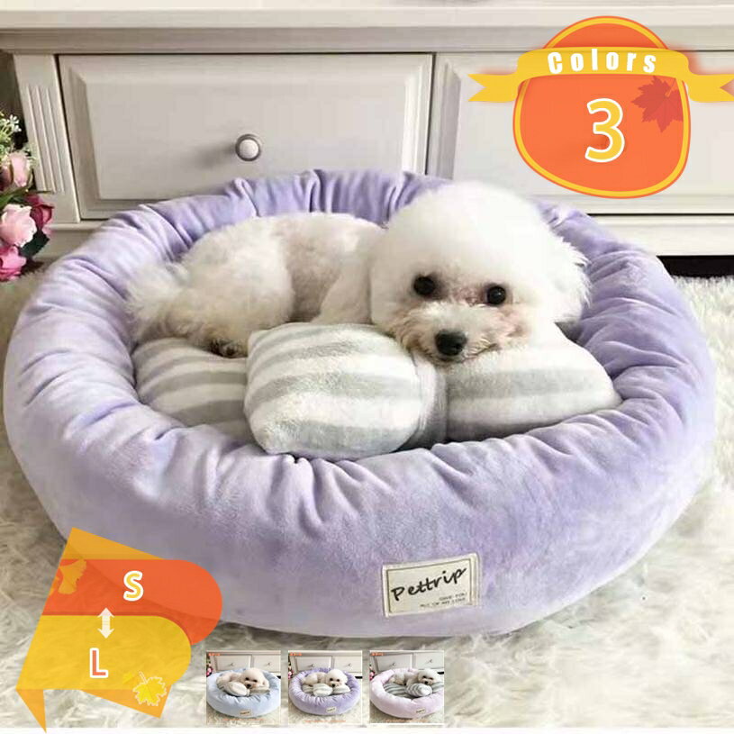 ペットベッド 秋冬用 犬ベッド 猫ベッド クッション ペットマット ペット用ベッド ふわふわ フランネル ペット用寝袋 ふわふわベッド 寝袋 ぐっすり眠れる ペットソファ 犬猫兼用 寒さ対策保温防寒 fascimo