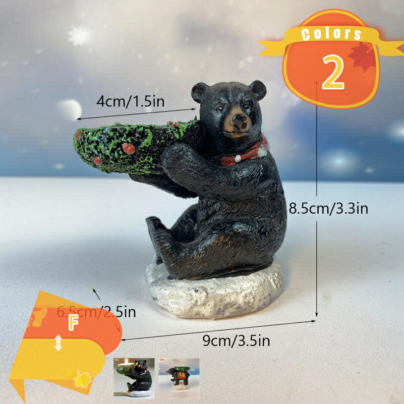 クリスマス 飾り くま 卓上 置物 かわいい 飾り付け 玄関 卓上 オーナメント デコレーション ギフト プレゼント 北欧 雑貨 写真撮影 小道具 インテリア 小物 おしゃれ クリスマス雑貨 パーティーグッズ 贈り物 fascimo