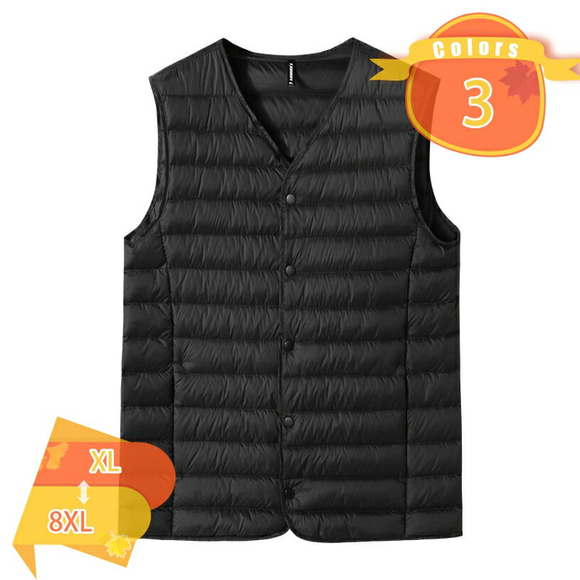 表地：ポリエステルメイン素材：ダウン☆【素材構成】：表地：ポリエステル 【詰め物】：詰め物はホワイトダックダウンを使用しており、防寒性バッチリ！ 【サイズ】：XL 2XL 3XL 4XL 5XL 6XL 7XL 8XL 【カラー】：レッド ブラック ブルー☆【動きやすい】：これからのシーズンにピッタリした超軽量のダウンベストが登場です！！☆【vネック】：カジュアルデザインで部屋着から外着までこなせます。 【ノースリーブ 】：お袖がないので動きやすい。 適用場合：日常、部屋着、釣り、登山等薄手でありながら高い防寒性、保温性でジャケットやコートのインナーにストレスなくお使いいただけます。☆【薄い、軽い、暖かいダウンベスト！】：暖かさと軽さを両立させるため、素材にこだわり抜いて軽量化を実現させました。ふんわりとした軽い着心地で快適な着心地です。☆【様々なシーンに対応可能】：冬のタウンユースからゴルフ/登山/キャンプ/釣り/トレッキング/ウォーキング/ハイキング/園芸/農作業などのアウトドアや運動シーンまで幅広く活用して頂けるダウンベストです。ビジネス メンズ ダウンベスト 大きいサイズ 冬 ダウンジャケット カジュアル 防寒 軽量 インナー ライトダウン ビジネス 作業着 vネック おしゃれ かっこいい 登山 コンパクト アウトドア スポーツ 動きやすい 防風 保温 あったか 通勤 通学 散歩 日常 アウトドア ■【超軽量＆保温性】 いきいきと働く多様な人々に届けられるライトダウンです。 軽量でかさばりにくい特長をもち、軽量でありながら、保温性にも優れており、春・秋・冬シーズンで着用できる防寒ベスト。 今や秋冬のおしゃれに欠かせないアイテムのダウンベスト。初秋にはジャケットとして、真冬にはアウターやインナーとしてシーズンを通してお使い頂けます。 ■【暖かい】 防風材質使用、防寒性が良いです。 保温性に優れている超軽量メンズダウンベスト。着心地よくて肌触りが優しい。保温性が高く暖かさバツグン！ ■【コーデやすい】 とっても軽くて保温性に良い大人気の配色ダウンベスト！これからの季節、寒い日のアウトドア、山登り、ゴルフウェア、ウォーキングなどに最適です。 適用場合：日常、部屋着、釣り、登山等薄手でありながら高い防寒性、保温性でジャケットやコートのインナーにストレスなくお使いいただけます。 ■【注意】 ※現物と若干の誤差がある場合がございます。予めご了承くださいませ。 ※商品写真はできる限り実物の色に近づけるよう加工しておりますが、お客様のお使いの モニター設定、お部屋の照明等により実際の商品と色味が異なる場合がございます。 ※発送上の状態によって商品がシワになる場合がございます。予めご了承くださいませ。 ※返品をご希望の場合は必ず当店までおメールでのご連絡をお願いいたします。予めご了承くださいませ。ご案内している情報は参考用です。実際にお届けする商品をご確認くだライトダウンジャケット メンズ 軽量 ウルトラライトダウン ダウンコート ダウンジャケット アウトドア 防寒 ノースリーブ ダウンジャケット メンズ 4lダウンジャケット メンズ 軽量 登山 40代 5l 5xl 50代 6xl 70代 7xl 7l メンズ ダウンジャケット キルティング ライト リバーシブル 洗えるダウンジャケット中綿ジャケット メンズ フード ダウンジャケット アウター あったか 秋冬 防寒 防風 メンズ ダウンジャケット 立ち襟 登山 かっこいい 袖なしダウンコート メンズ ロング おしゃれ ビジネス ダウンコート ロング メンズ スポーツ ダウンコート メンズ ショート丈 フード無し スーツダウンコート メンズ ロング ダウンジャケット コート 秋冬 防寒 厚手 通勤 通学 大きいサイズ ブラック ダウンジャケット メンズ 袖なし白ダウンジャケット メンズ 冬 防寒 防水 ダウンジャケット メンズ 冬 防寒ダウンジャケット冬物 黄色 ダウンジャケット メンズ キルティング