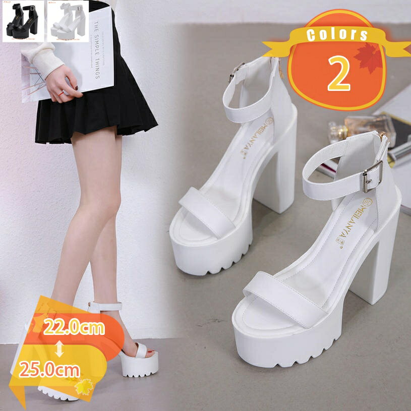乐天商城 - 500円OFFクーポン パンプス サンダル レディース チャンキーヒール 痛くない 脱げない 厚底 美脚 疲れにくい ストラップ ハイヒール 高い ヒール 無地 ストーム ドレス パーティ 結婚式 通勤 仕事 セパレート サンダル オープントゥ OL fascimo