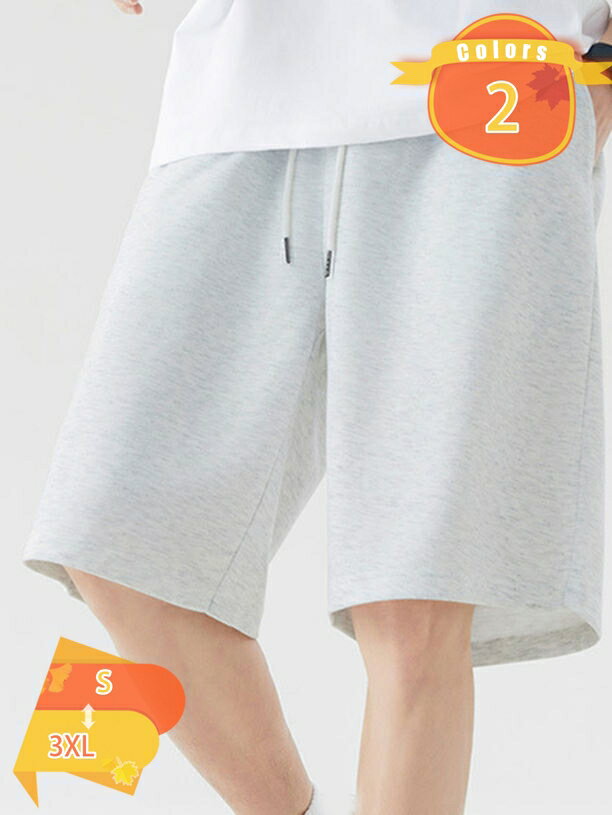 Outdoor - メンズ ショートパンツ ハーフパンツ 5分丈 スウェット 短パン スポーツウェア ジムウェア 夏 快適 ランニング バスパン fascimo