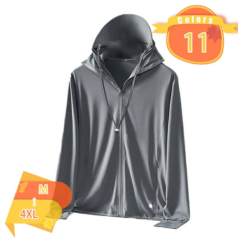 Rash Guards - ラッシュガード レディース 冷感素材 体型カバー フード付き 飛沫防止 接触冷感 UVカット 涼感 パーカー ロング丈 大きいサイズ 長袖 指穴付き UPF50+ 紫外線対策 UV 日焼け防止 ハット一体型 ジップアップ UVパーカー fascimo