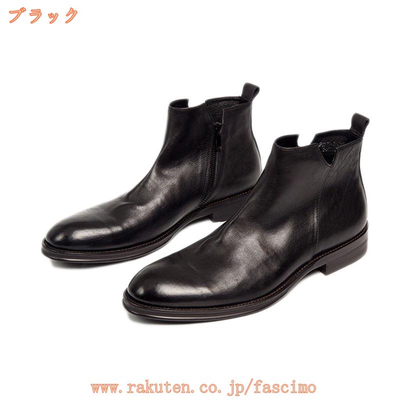 3500円OFFクーポン ドレスシューズ ロングノーズ・サイドジップブーツ ショートブーツ 革靴 本革 歩きやすい 履きやすい 防滑 カジュアルぶーつ メンズファッション パーティー 仕事用 メンズ 大きいサイズ対応 27cmまで fascimo fascimo-10005097 FASCIMO サンプル画像3