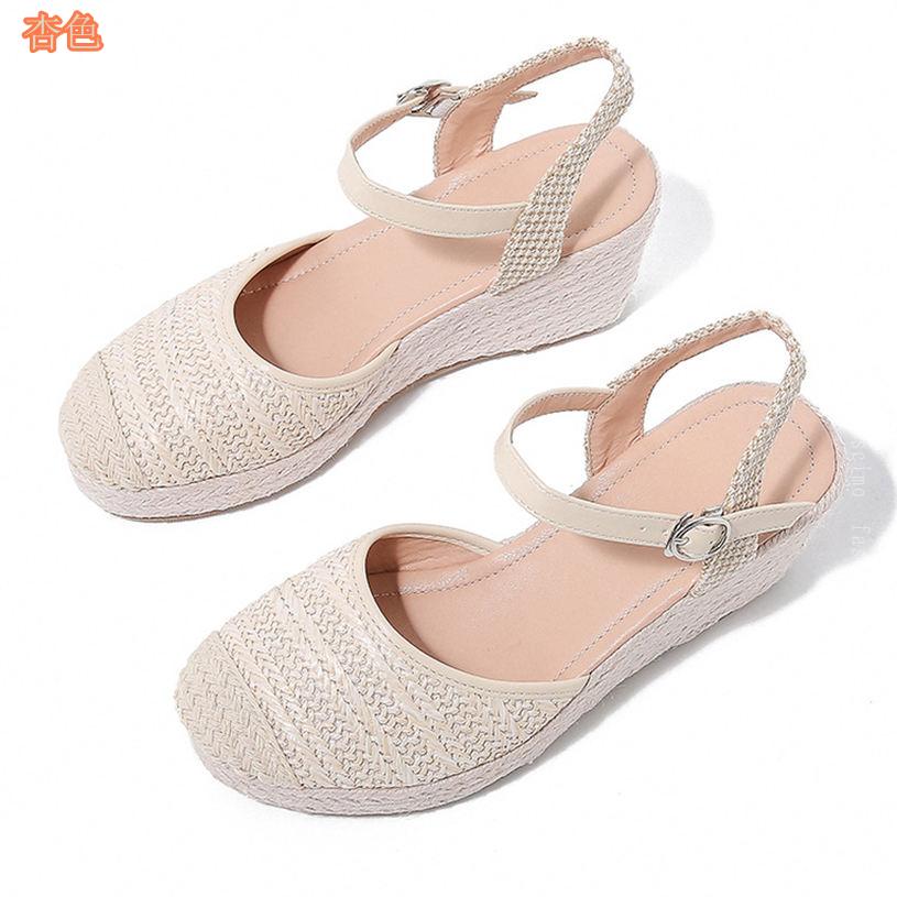 衝撃セール60%OFF★15304円⇒7652円! サンダル レディース ラウンドトゥ ウェッジソール 大きいサイズ 小さいサイズ 歩きやすい ストラップサンダル クッション性 コンフォート 疲れにくい 走れる 厚底サンダル 美脚 おしゃれ オフィス 仕事用 カジュアル fascimo fascimo-10067528 FASCIMO サンプル画像2