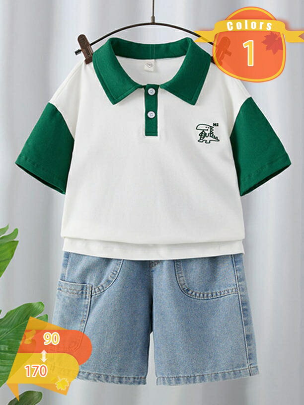 樂天商城 - 子供服 男の子 ベビー服 セットアップ Tシャツ 半ズボン 2点セット ボーイズ ポロシャツ 半袖 トップス かわいい ショートパンツ 上下 セット 春夏 通園 お出かけ 夏物 おしゃれ カジュアル 七五三 こどもの fascimo