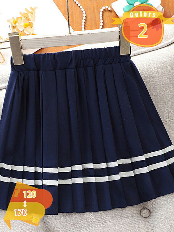 樂天商城 - キッズ 女の子 2点上下セット スカート トップス セットアップ 半袖シャツ 襟付き スーツ 学生服 JK制服 ギャザー ウエストゴム 夏 ジュニア 前開き 小学生 発表会 女子高校 アウター カジュアル 幼稚園 通園 fascimo