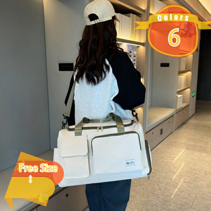 500円OFFクーポン ボストンバッグ ジムバッグ 旅行 軽量 大容量 旅行バッグ トラベル 1泊 2泊 3泊 メンズ レディース 折りたたみ 旅行用ダッフルバッグ 乾湿分離 3WAY 女性 修学旅行 ジム 出張 スポーツ用 トラベルバッグ シューズ収納 fascimo