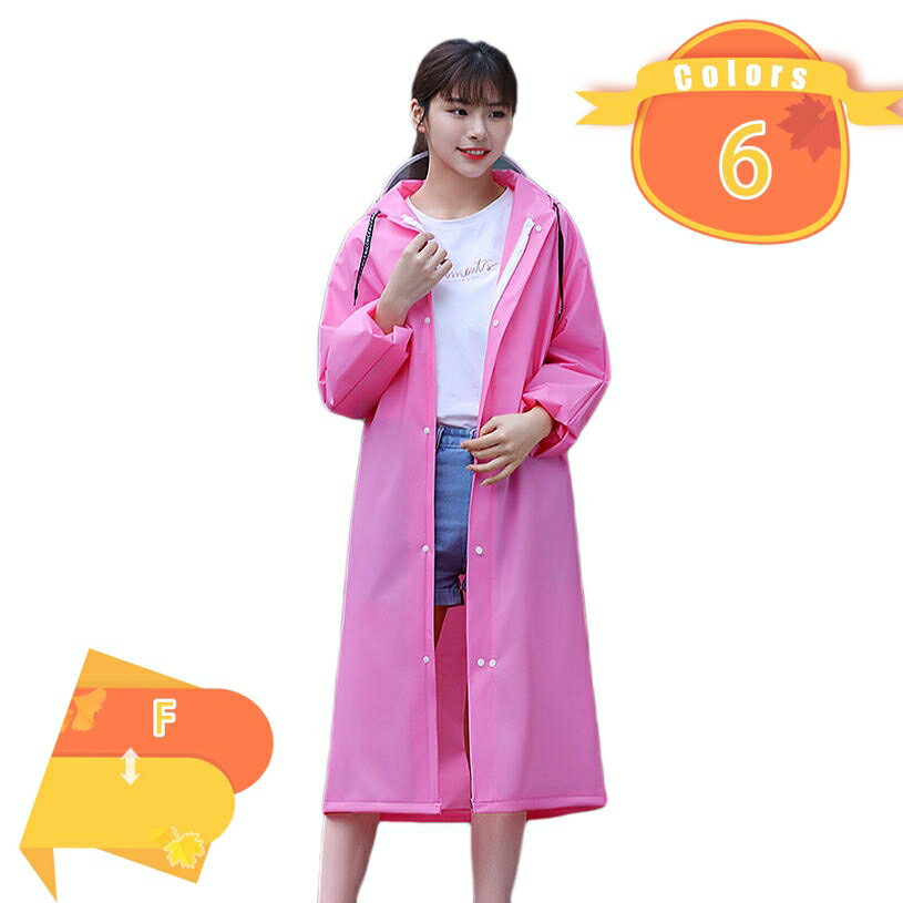 Rain Wear - レインポンチョ ハイポンチョ 撥水 防水 レインコート ボタン ポンチョ おしゃれ 完全防水ファスナ一 レインウェア 野外 カッパ かっぱ メンズ レディース 雨具 男女兼用 自転車 ロング丈 軽量 レインスーツ 大きな帽子 シンプル fascimo
