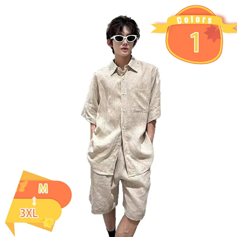 衝撃セール60%OFF★16922円⇒8461円! Tシャツメンズ 夏服 半袖 夏用 ゆったり 2点セット ジャージ ハーフパンツ セットアップ 無地 スウェット 上下セット 大きいサイズ 通気性 薄手 快適 涼しい 吸汗速乾 部屋着 ルームウェア 部屋着 カジュアル 春夏 秋 fascimo