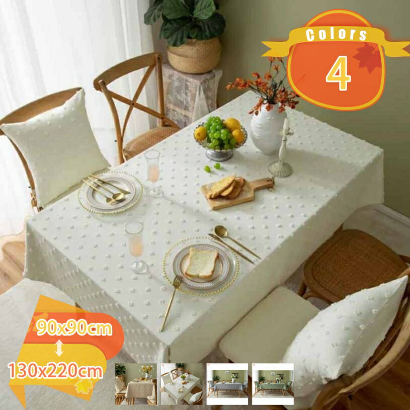 テーブルマット 布 リネン 食卓カバー デスクマット 花柄 テーブルクロス 長方形 おしゃれ 田園風 北欧風 テーブルカバー ポリエステル 汚れ防止 耐熱 耐久性 お手入れ簡単 ウォッシャブル 手洗可 汚れにくい アンティーク 洗濯可 マルチクロス fascimo