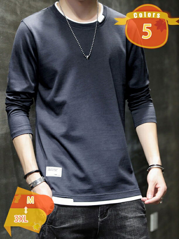 1000円OFFクーポン トレーナー メンズ パーカー 秋服 メンズトップス かっこいい プルオーバー おしゃれ スウェット Tシャツ ゆったり 大きいサイズ ストリート 秋 冬 春 長袖Tシャツ 無地 メンズファッション 丸襟 快適 シンプル オシャレ 軽い 柔らかい カジュアル fascimo