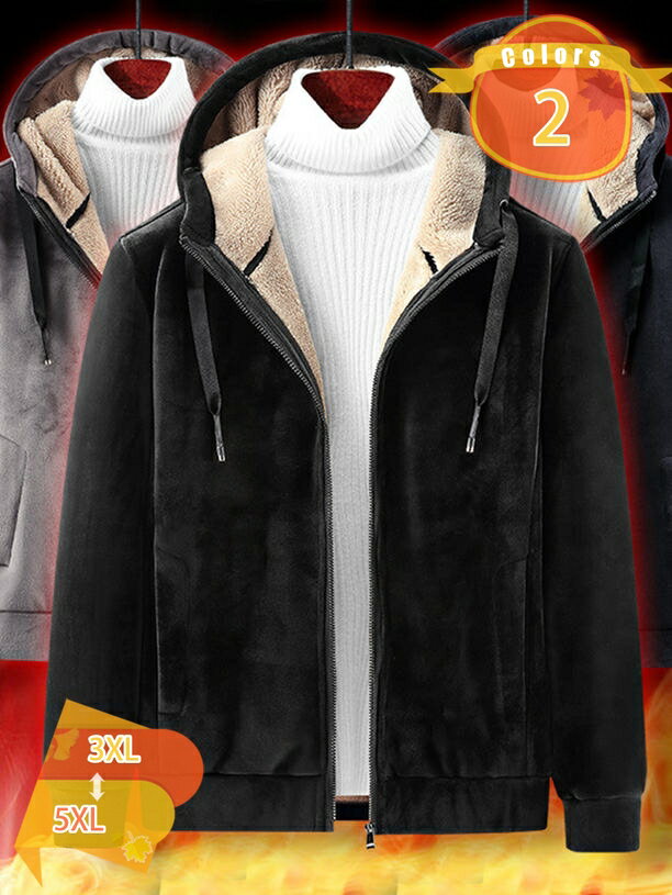 1000円OFFクーポン 裏起毛 パーカー メンズ ジップアップ フード付き 無地 ジップアップ 大きいサイズ 厚手 裏ボア 裏フリース おしゃれ 前開き ジャージ アウター スウェット 長袖 スポーツウェア 防風 防寒 黒 グレー 秋冬 春 fascimo