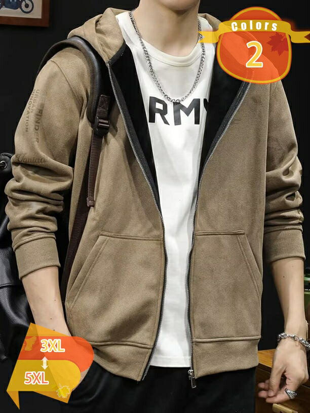 1000円OFFクーポン メンズ パーカー トレーナー スウェット 大きいサイズ メンズ 服 長袖 無地 ゆったり ジップアップ ポケット付き フード付き カジュアル お洒落 かっこいい 大きいサイズ 春 秋 冬 春服 秋服 冬服 トップス fascimo