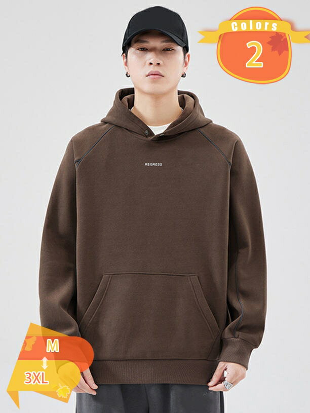 1000円OFFクーポン パーカー 裏起毛 メンズ プルオーバー トレーナー スウェット 長袖 フード付き 冬服..